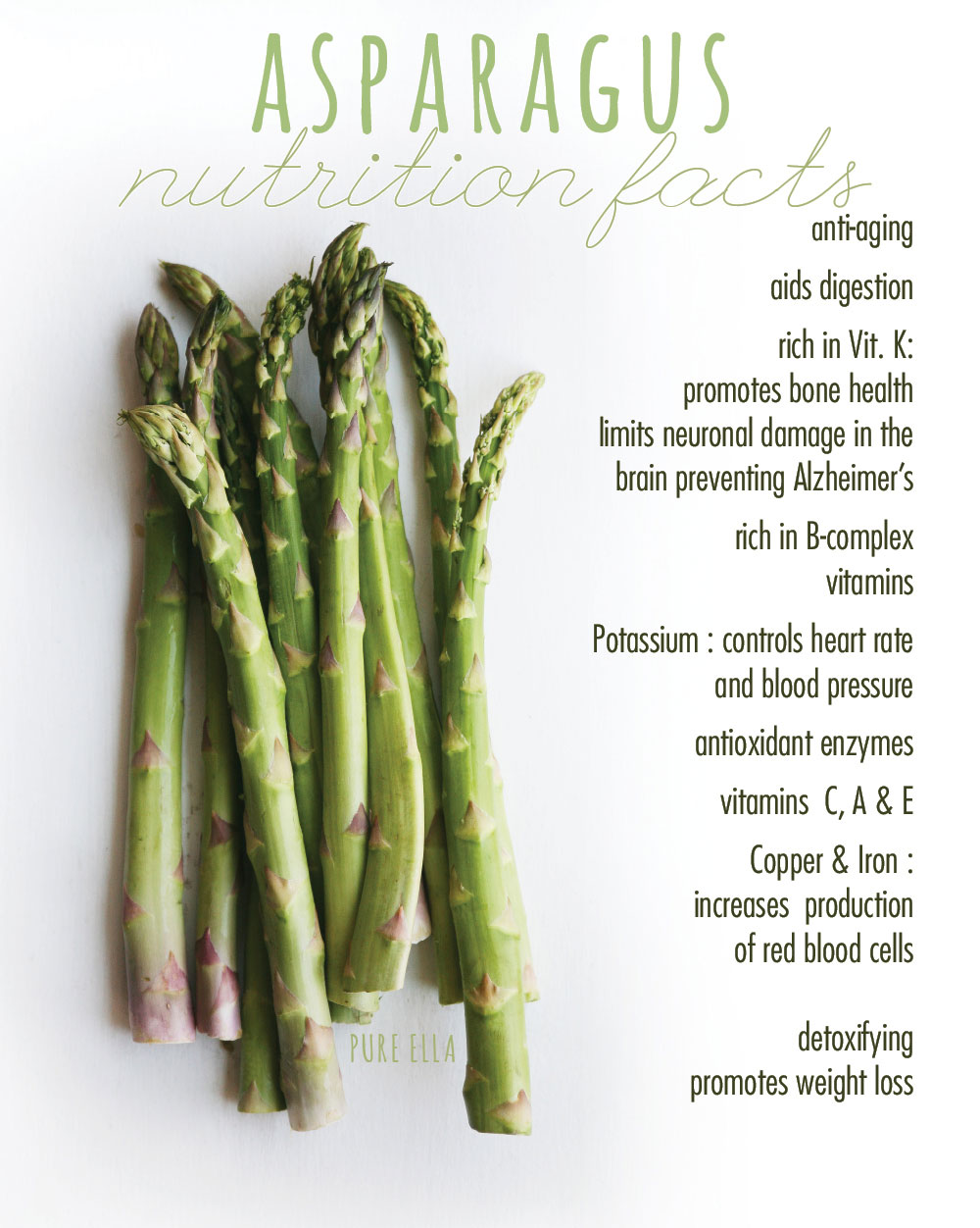 Nutrition Facts Health Benefits Of Asparagus