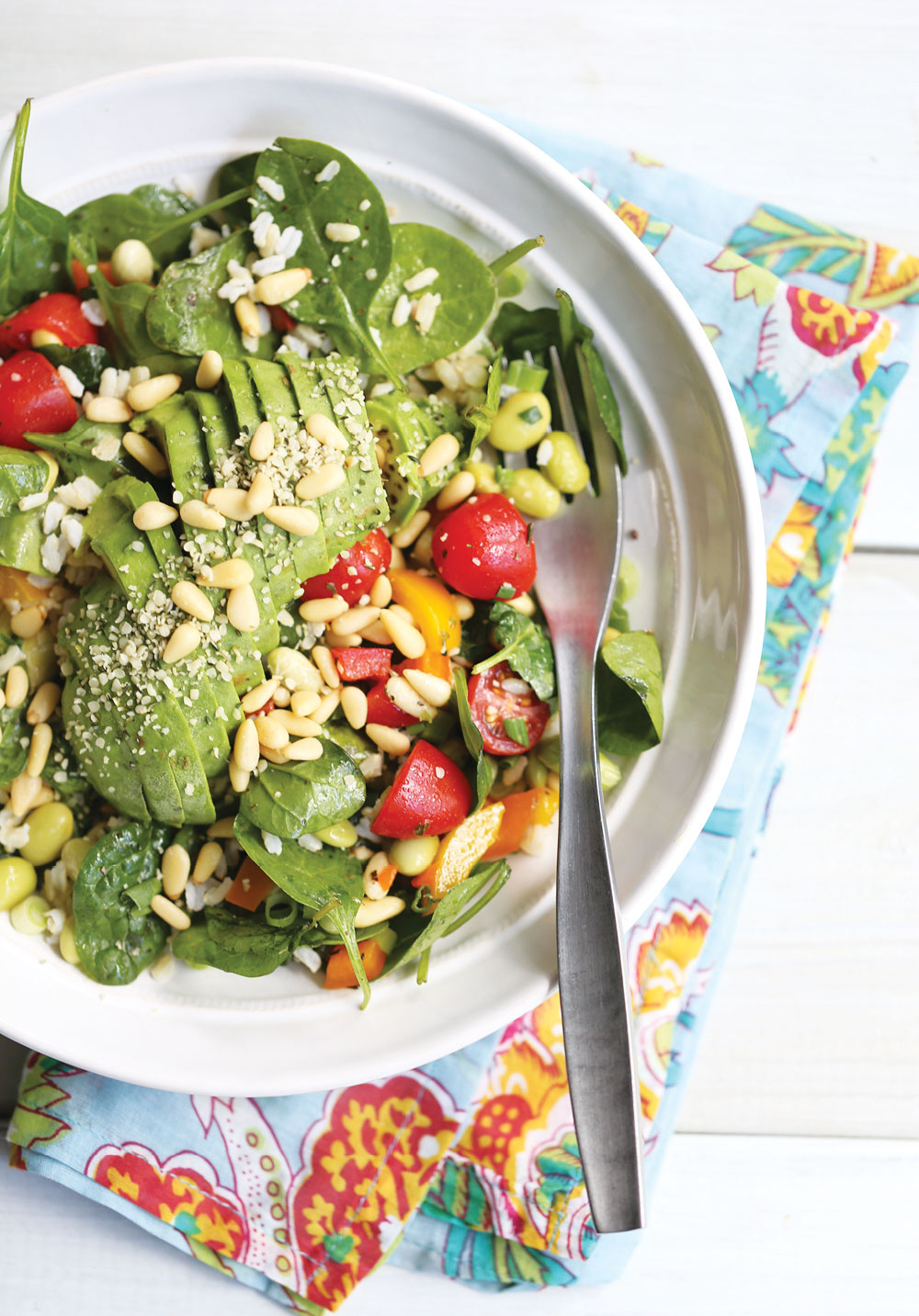 Ella-Leche-Pure-Ella-AVOCADO-Spinach-Salad-3