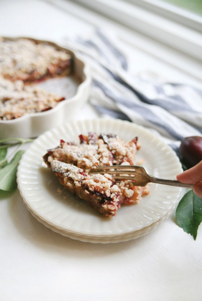 Gluten Free Crumble Pie Recipe With Plums