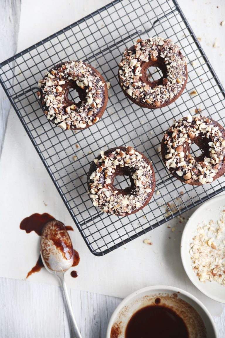 Hazelnut Chocolate Healthy Doughnuts