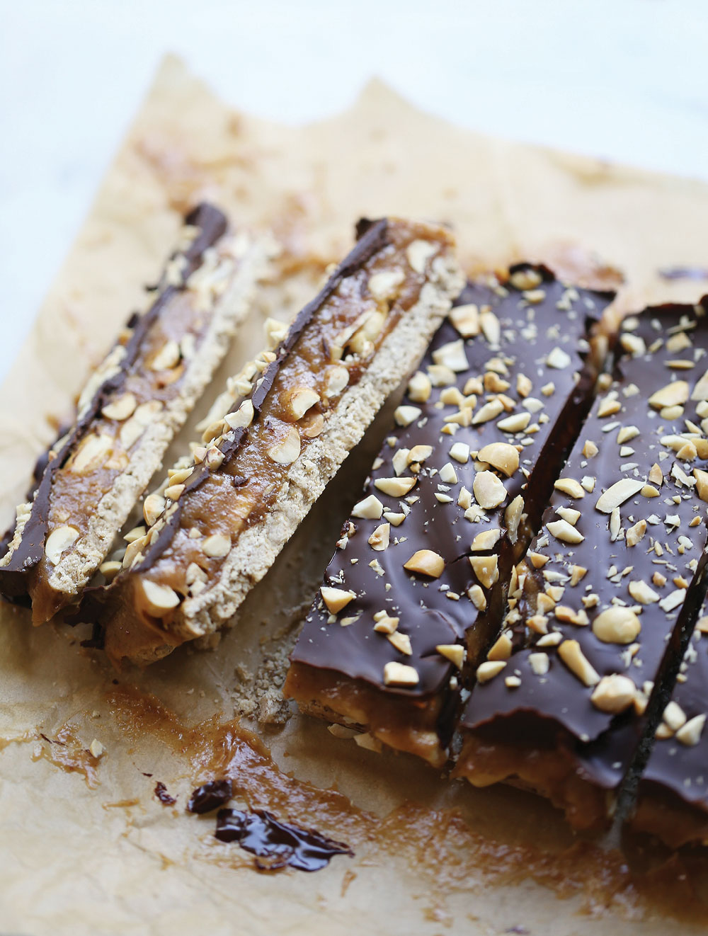 Vegan Snickers Bars (Healthy + 6 Ingredients!) - From My Bowl