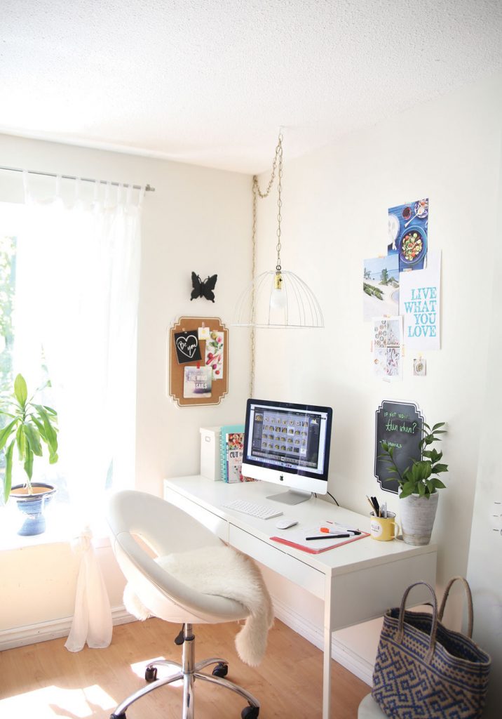 Pure Ella Office + 6 Tips To Get Organized