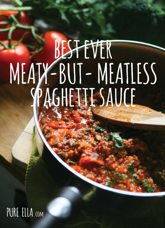 Best Ever Meaty But Meatless Spaghetti Sauce Vegan And Gluten Free