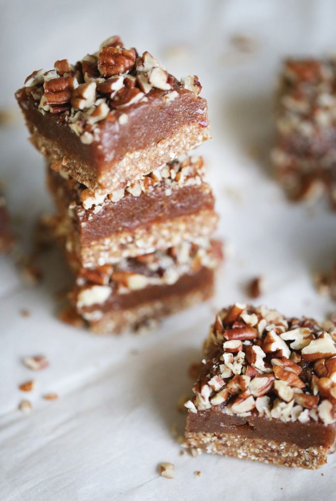 Raw Pecan Bars (raw, no-bake, gluten-free, vegan)