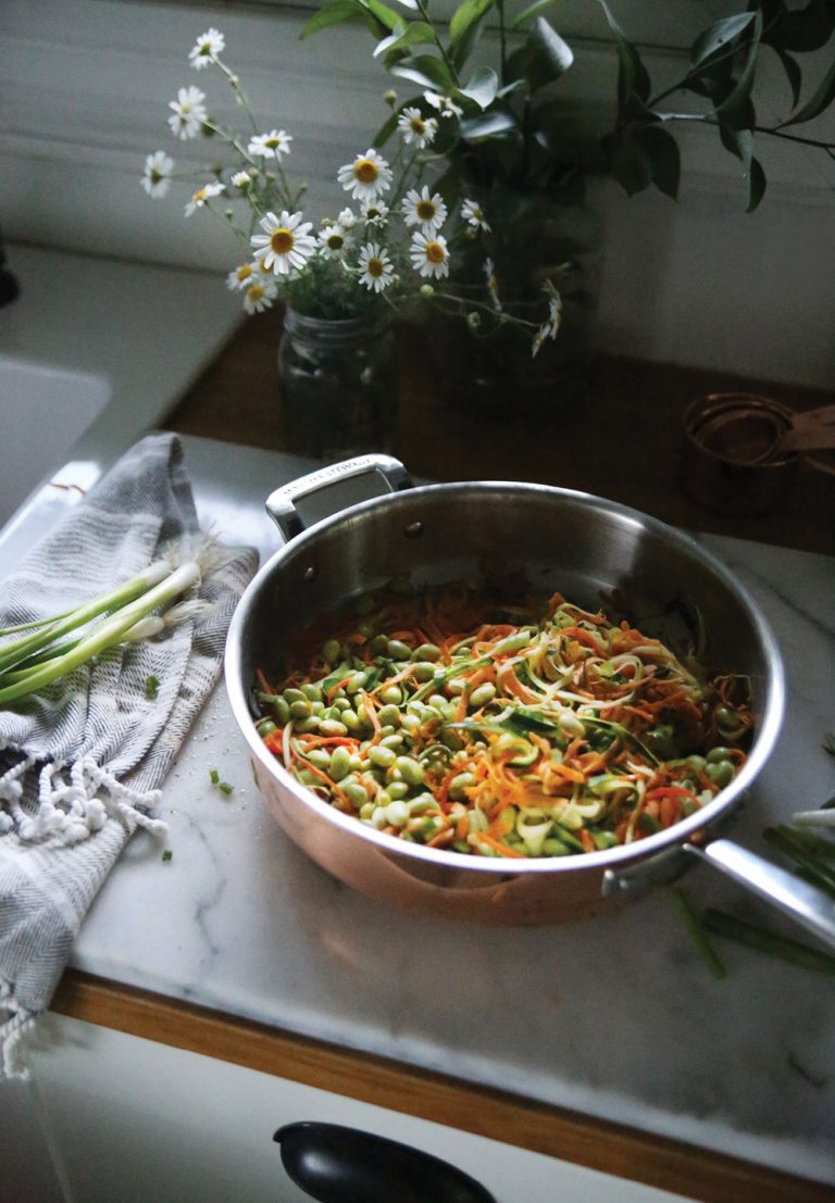 Sweet Potato Zoodles Stir Fry